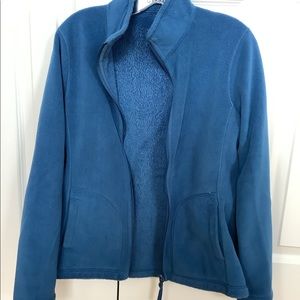 Turquoise Blue Fleece Jacket